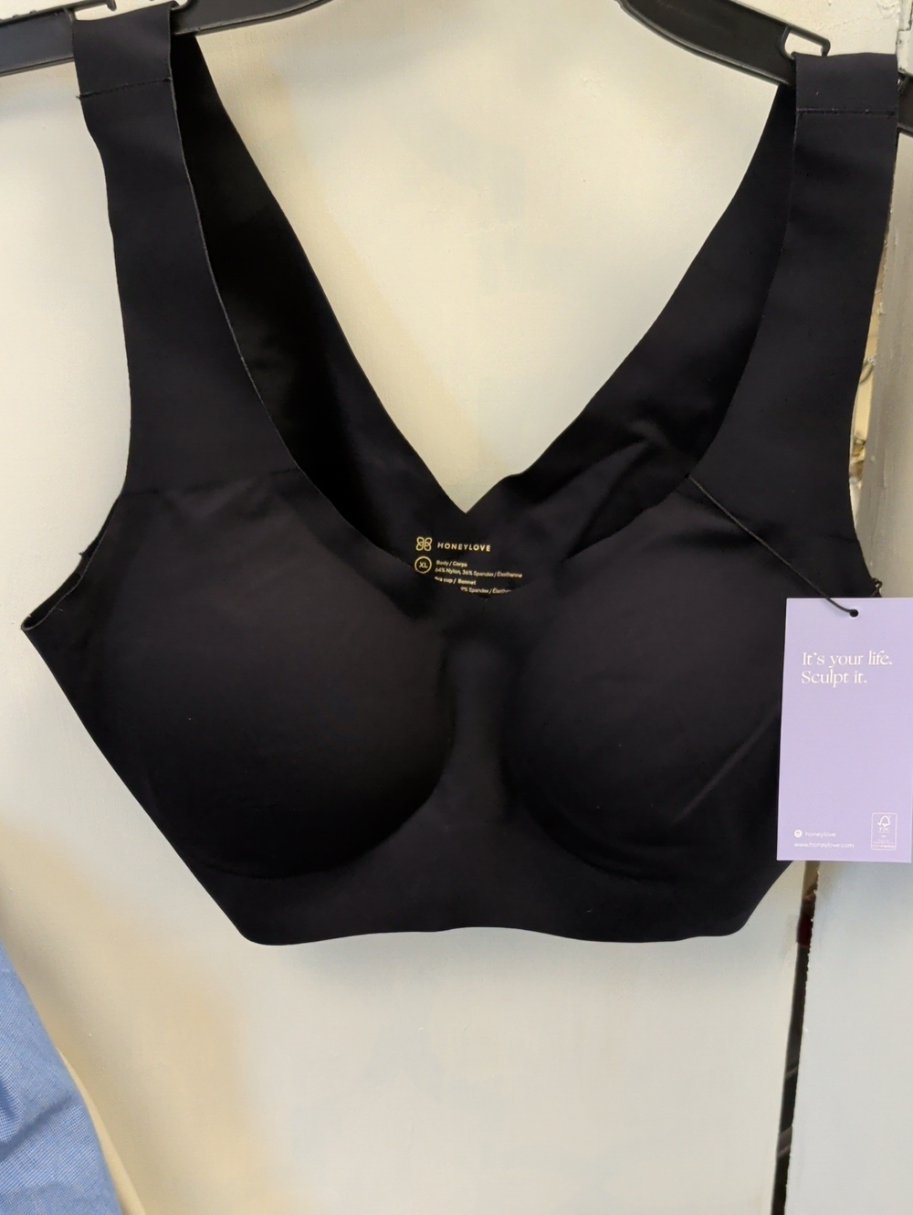 Honeylove Black Seamless Sculpting Wireless Bra